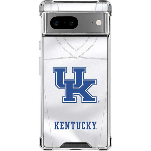 University of Kentucky White Jersey Google Pixel 8 Clear Case